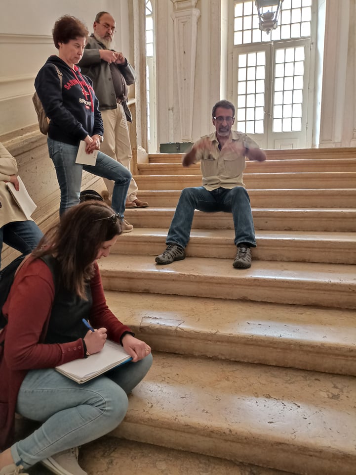 Visita ao Palácio Nacional de Mafra (30 de abril 2022), dinamizada pelo Professor Mário Cachão, da Fac. de Ciências da Univ. de Lisboa